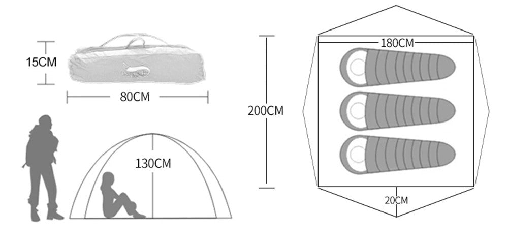 Tent - 4 people | Hiking & Trekking - All seasons